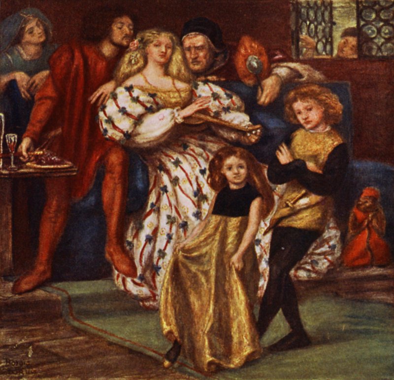 Rodzina Borgia (kolor lito) autorstwa Dante Gabriel (after) Rossetti