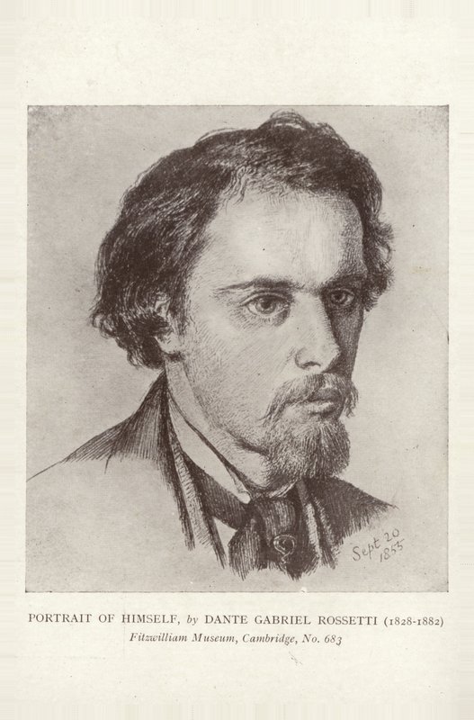 Dante Gabriel Rossetti, angielski malarz, ilustrator i poeta autorstwa Dante Gabriel Charles Rossetti