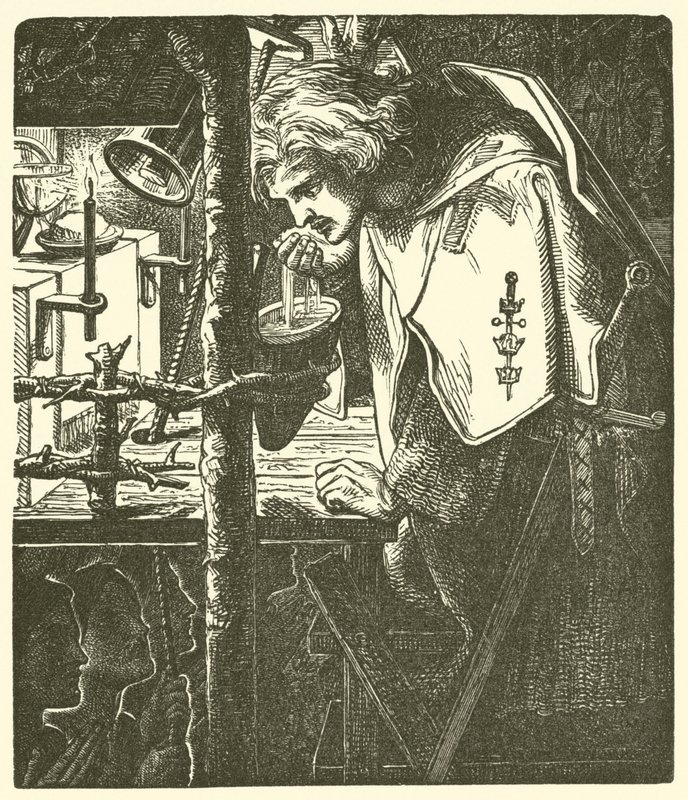 Z wierszy Tennysona autorstwa Dante Gabriel Charles Rossetti