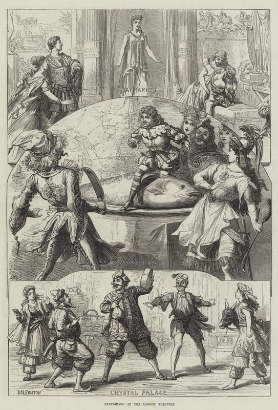 Pantomimy w londyńskich teatrach autorstwa David Henry Friston