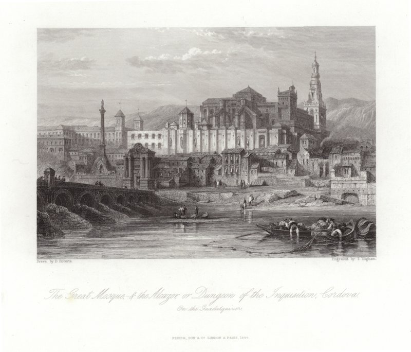 Wielki Meczet i Alcazar autorstwa David Roberts