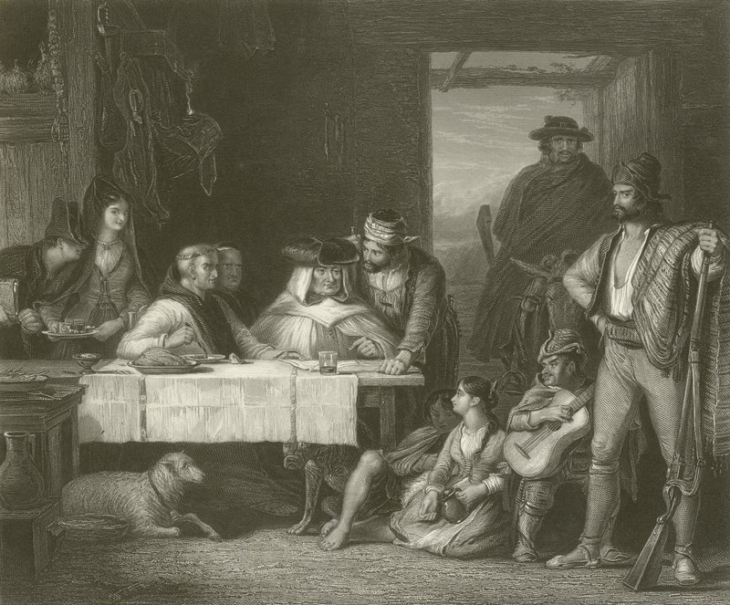 Partyzancka Rada Wojenna autorstwa David Wilkie