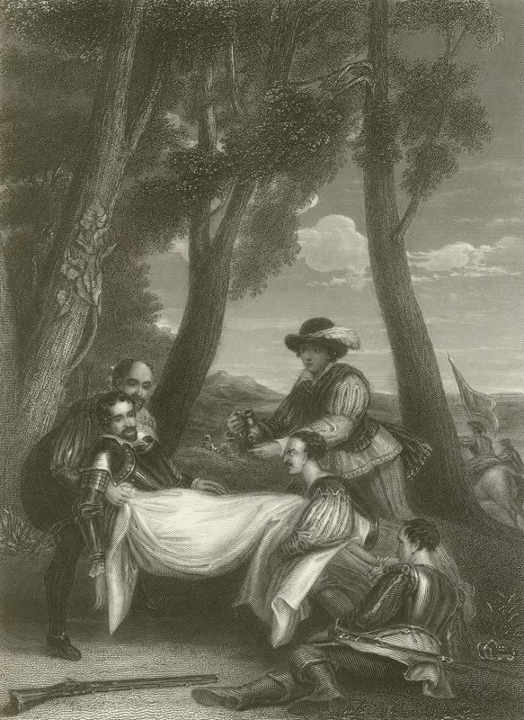 Śmierć Sir Philipa Sidneya autorstwa David Wilkie
