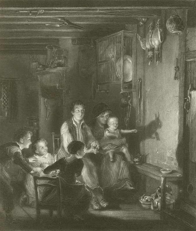 Królik na ścianie autorstwa David Wilkie
