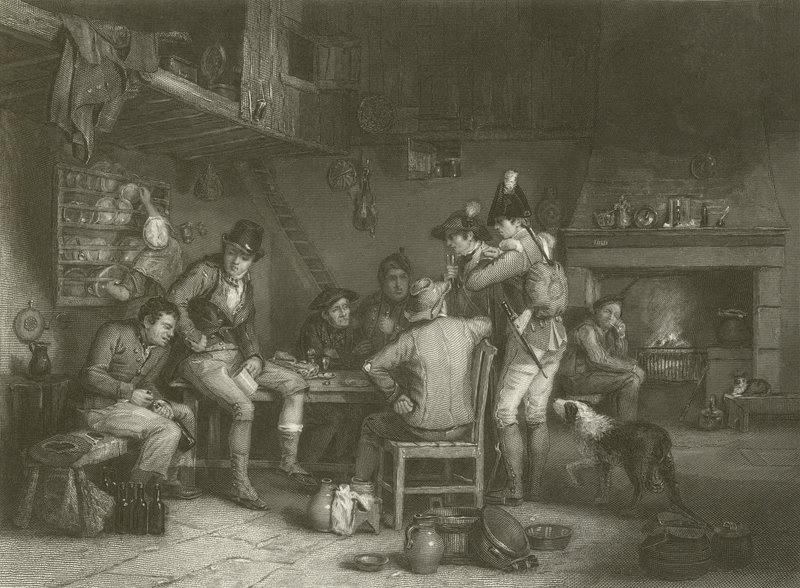 Rekrut w wiosce autorstwa David Wilkie