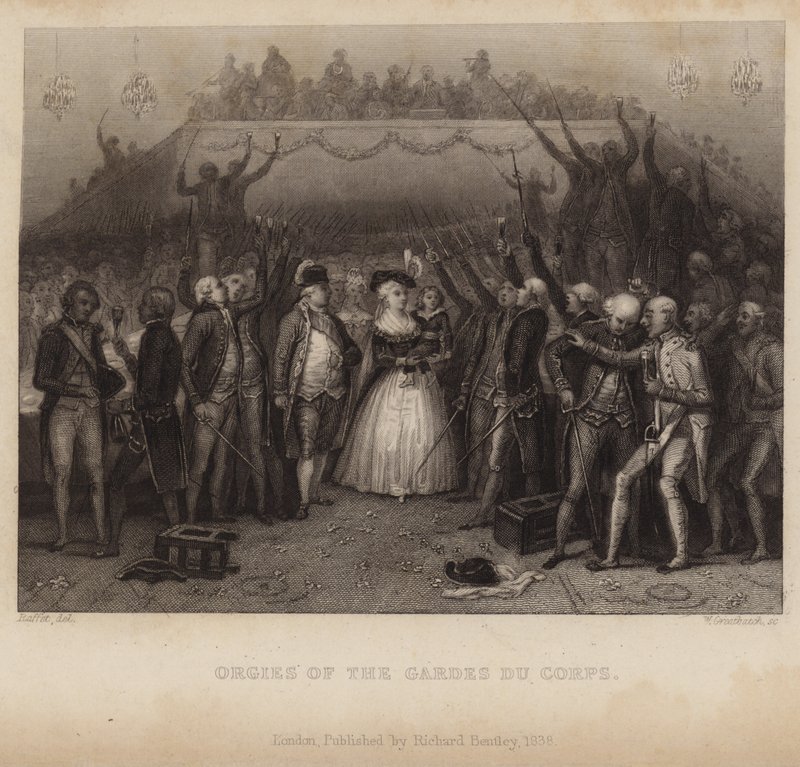 Orgie Gardes du Corps autorstwa Denis Auguste Marie Raffet