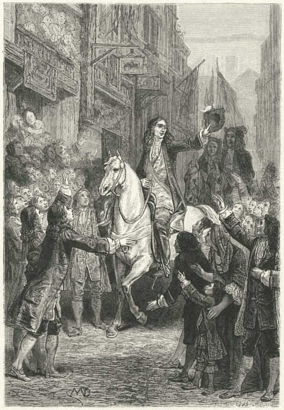 Wilhelm III wjeżdża do Londynu autorstwa Diogene Ulysse Napoleon Maillart