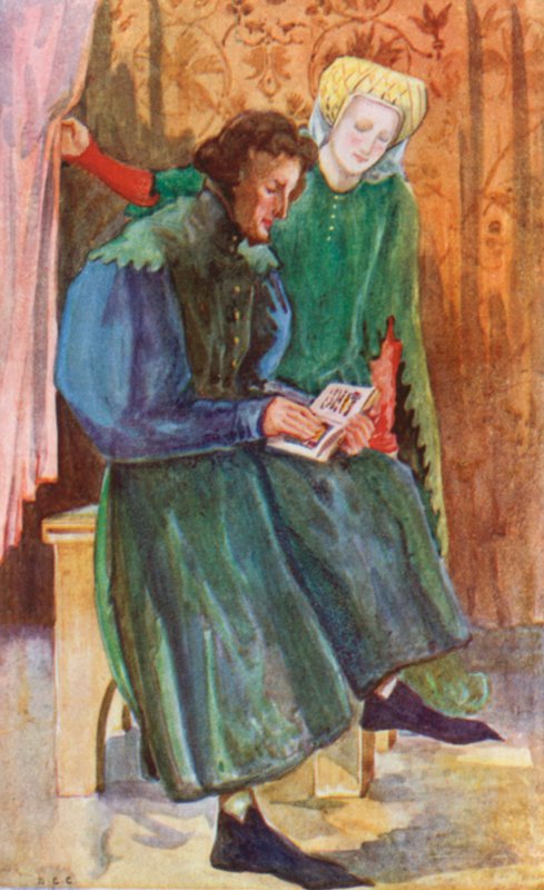 Mężczyzna i kobieta czasów Henryka IV 1399-1413 autorstwa Dion Clayton Calthrop