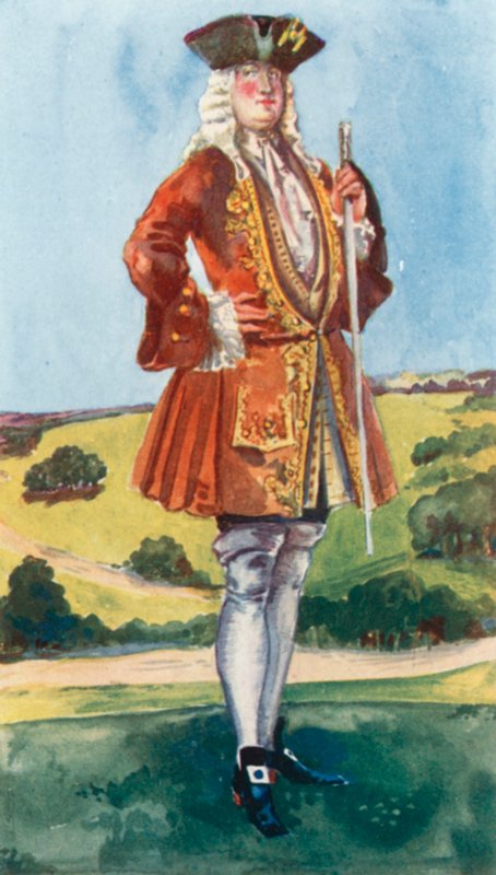 Człowiek czasów Jerzego I 1714-1727 autorstwa Dion Clayton Calthrop