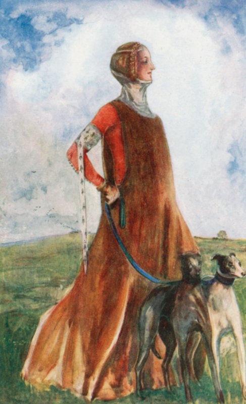 Kobieta czasów Edwarda III 1327-1377 autorstwa Dion Clayton Calthrop