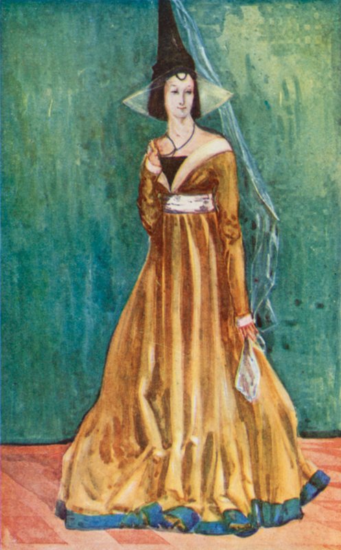 Kobieta czasów Edwarda IV 1461-1483 autorstwa Dion Clayton Calthrop