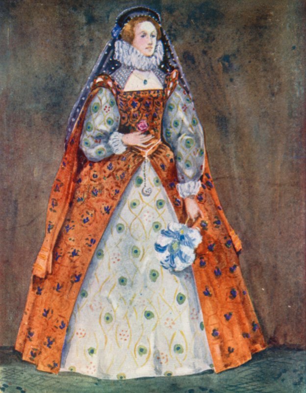 Kobieta czasów Elżbiety 1558-1603 autorstwa Dion Clayton Calthrop