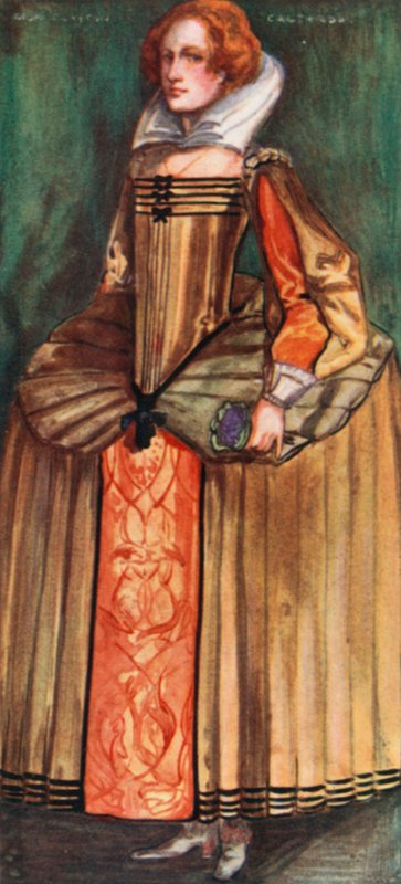 Kobieta czasów Elżbiety 1558-1603 autorstwa Dion Clayton Calthrop