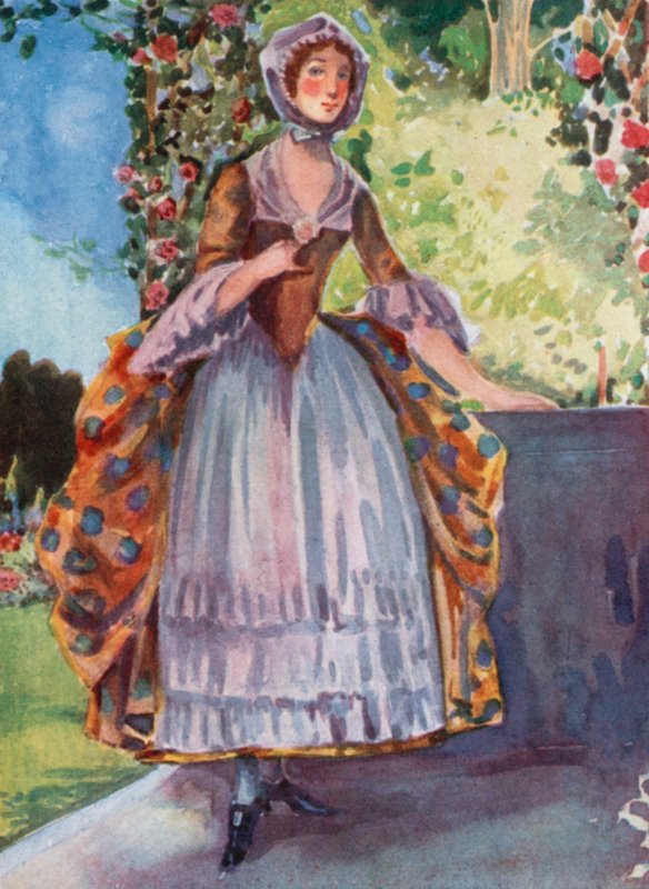 Kobieta czasów Jerzego II 1727-1760 autorstwa Dion Clayton Calthrop