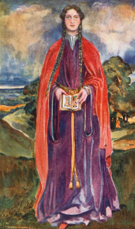 Kobieta z czasów Henryka I 1100-1135 autorstwa Dion Clayton Calthrop