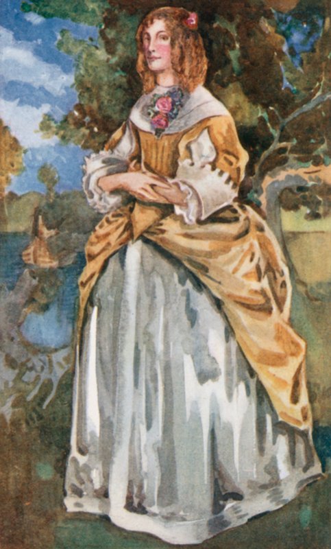 Kobieta czasów Jakuba II 1685-1689 autorstwa Dion Clayton Calthrop