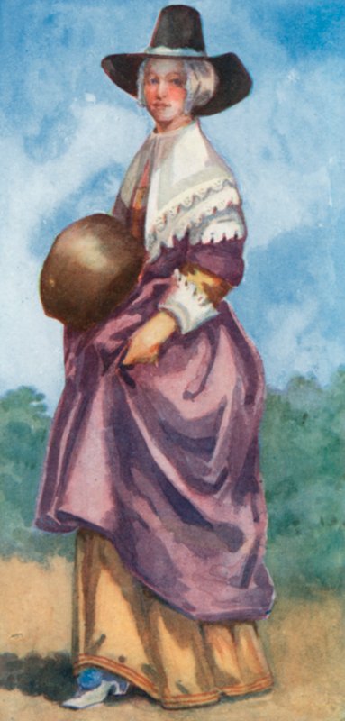 Kobieta czasów Cromwellów 1649-1660 autorstwa Dion Clayton Calthrop