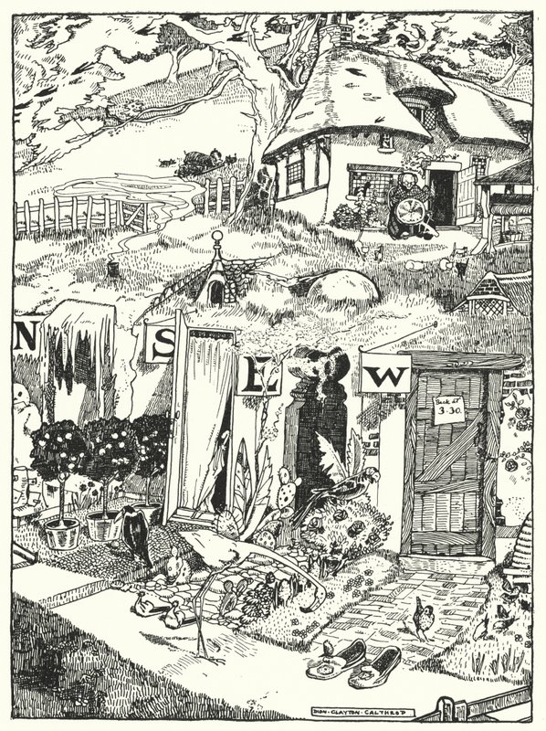 Domy Czterech Wiatrów (rycina) autorstwa Dion Clayton Calthrop