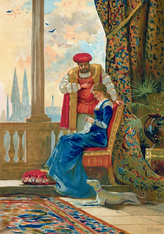 Król Henryk VIII i Anna Boleyn autorstwa Dionisio Baixeras Verdaguer