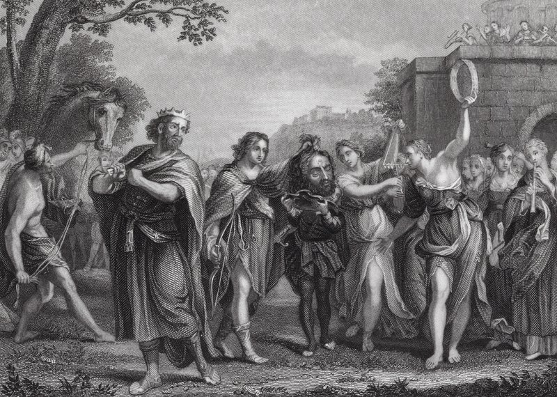 Triumf Dawida autorstwa Domenichino (1581 1641) (after)