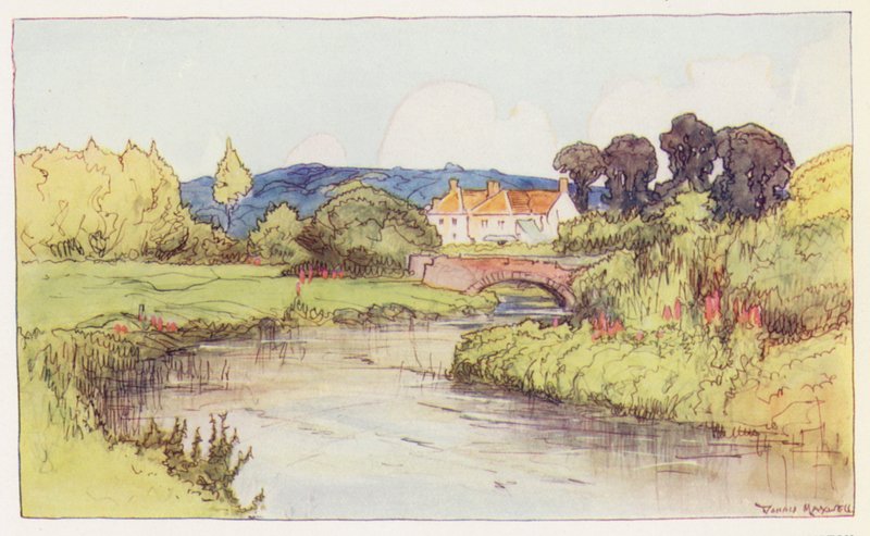 The Frome near Frampton (kolorowa litografia) autorstwa Donald (after) Maxwell