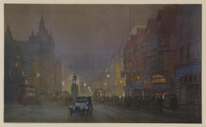 Starożytność i nowoczesność w Holborn autorstwa Donald Maxwell