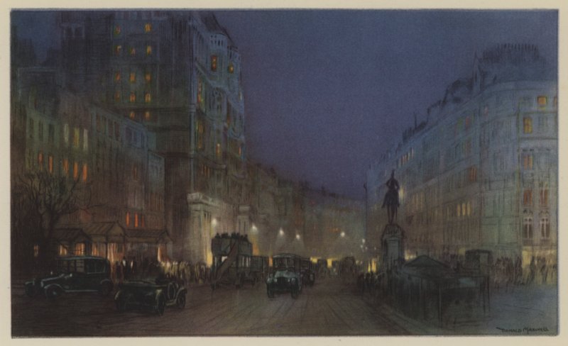 Knightsbridge w czerni i złocie autorstwa Donald Maxwell