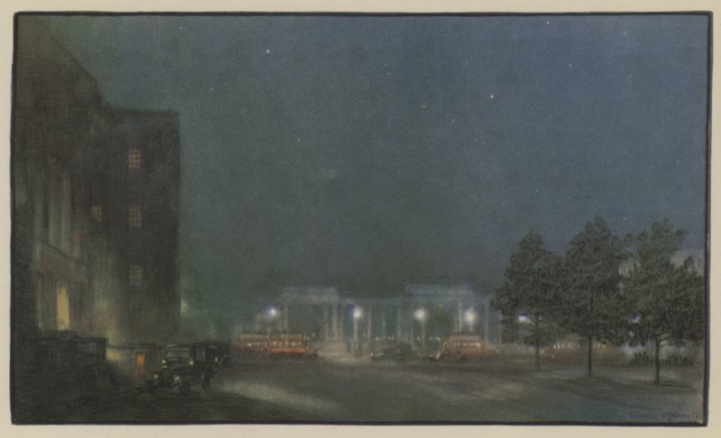 Starlight i Hyde Park Corner autorstwa Donald Maxwell