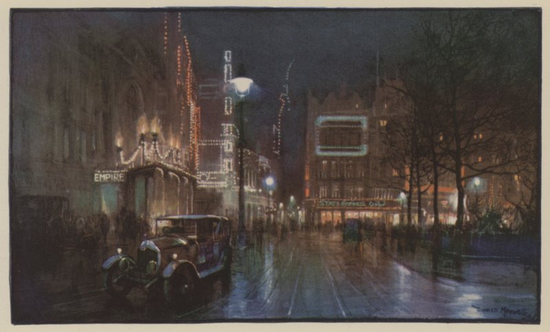 Blask Leicester Square autorstwa Donald Maxwell
