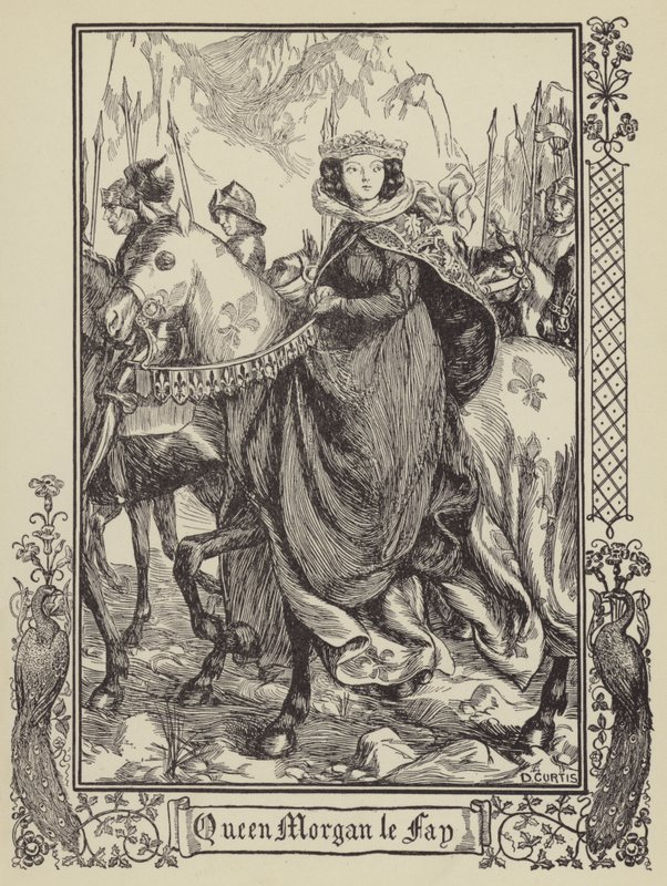 Królowa Morgan le Fay autorstwa Dora Curtis