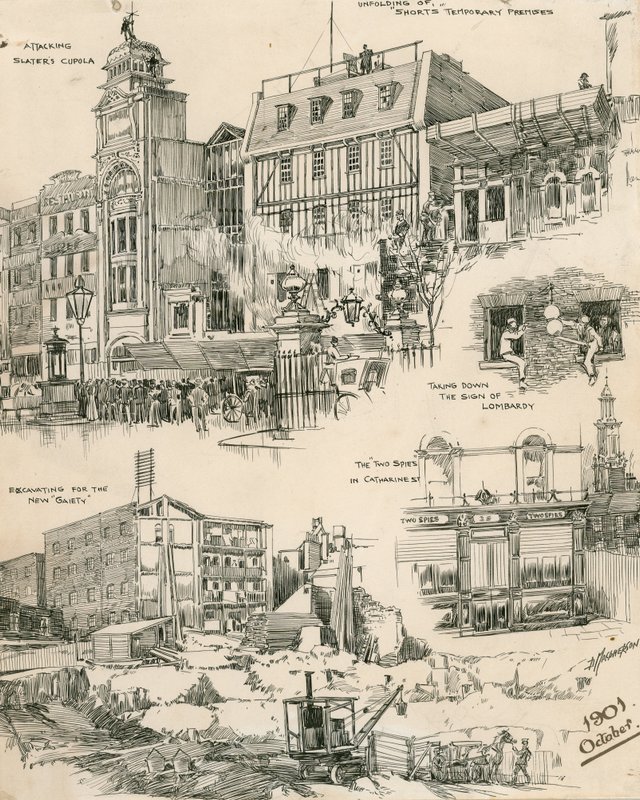 Szkice Londynu z października 1901 r. (rycina) autorstwa Douglas Macpherson
