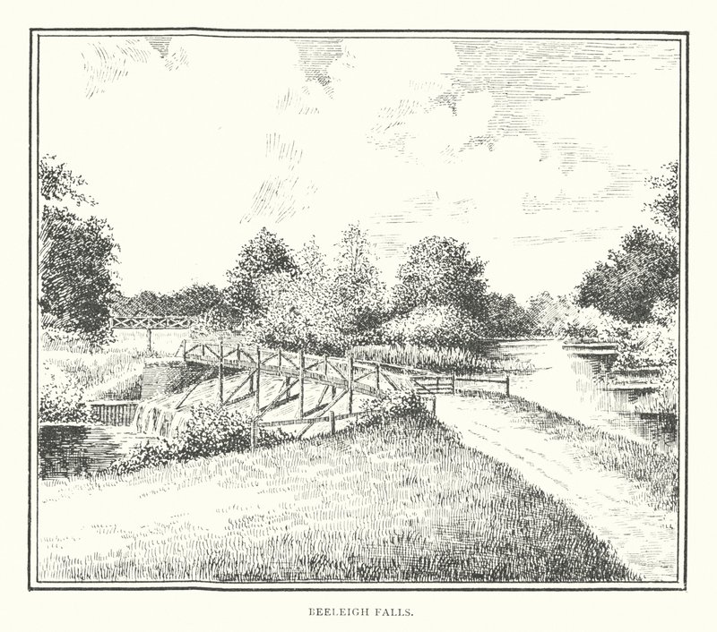Beeleigh Falls (litografia) autorstwa Duncan Moul
