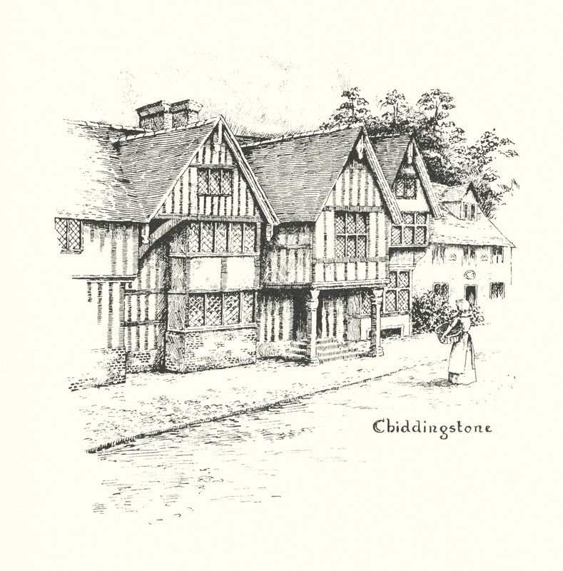 Chiddingstone (litografia) autorstwa Duncan Moul