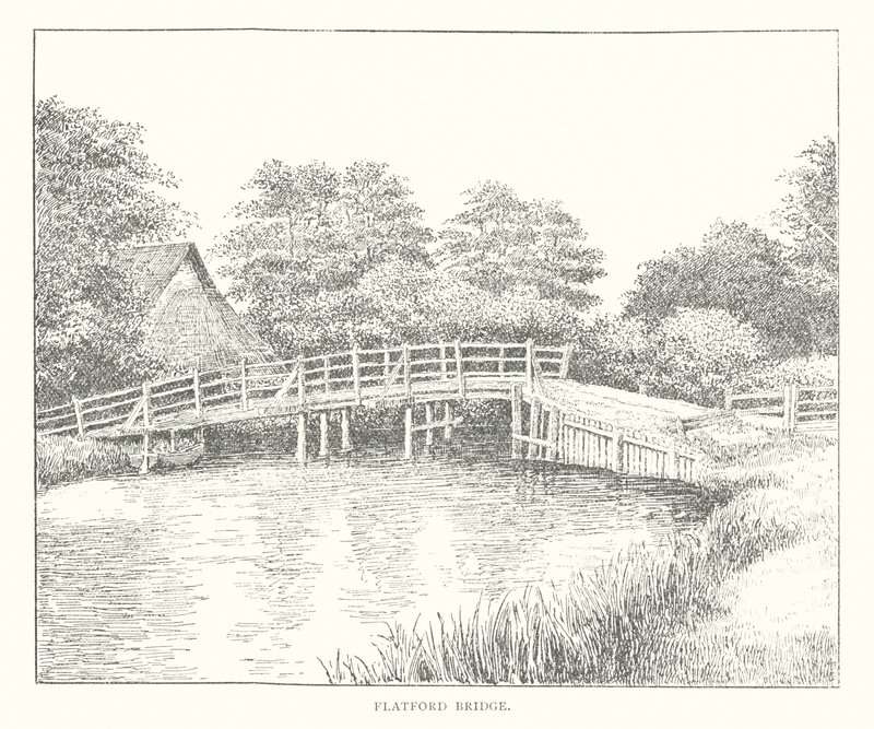 Flatford Bridge (litografia) autorstwa Duncan Moul
