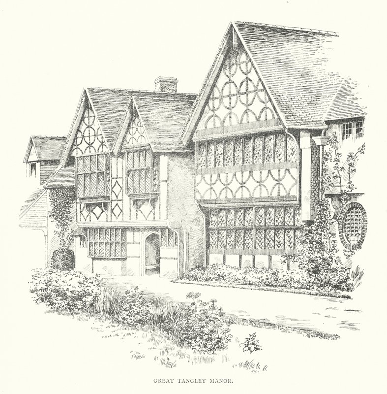 Great Tangley Manor (litografia) autorstwa Duncan Moul