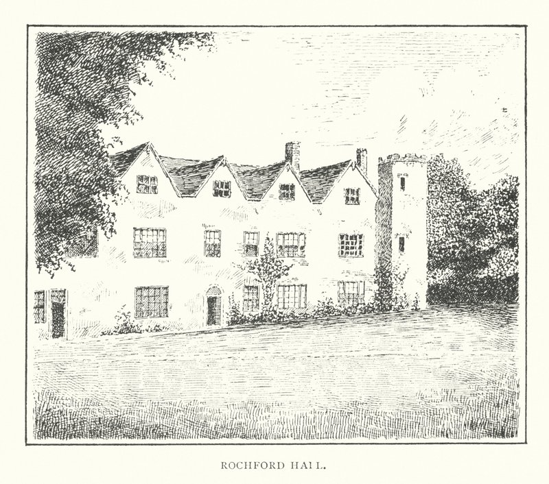 Rochford Hall (litografia) autorstwa Duncan Moul