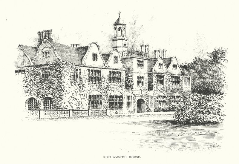Rothamsted House (litografia) autorstwa Duncan Moul