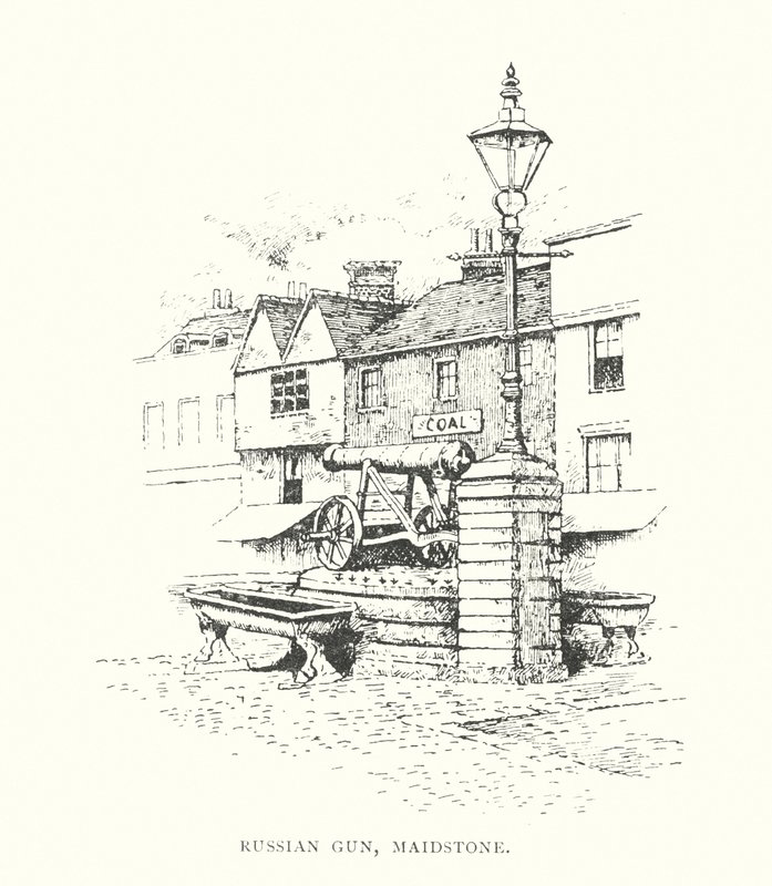 Russian Gun, Maidstone (litografia) autorstwa Duncan Moul