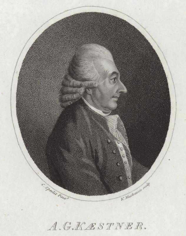 Abraham Gotthelf Kastner autorstwa Dutch School