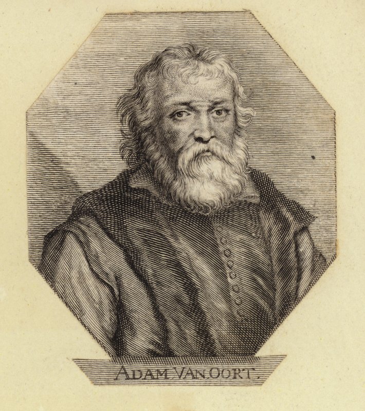 Adam Van Oort, urodzony jako Adam van Noort, belgijski artysta. Grawerowane przez Johanna Georga Waldreicha autorstwa Dutch School