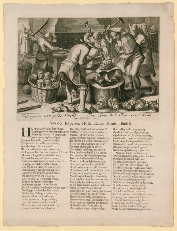 Ceforgeron myn goede vrind. Karykatura dotycząca sukcesji tronu angielskiego, 1688-89 autorstwa Dutch School