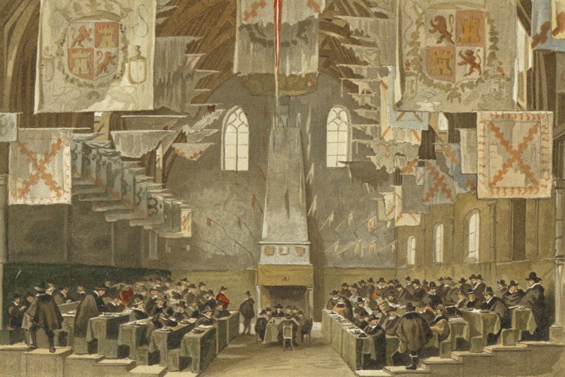 Wielka Sala Binnenhof, Haga, Holandia autorstwa Dutch School
