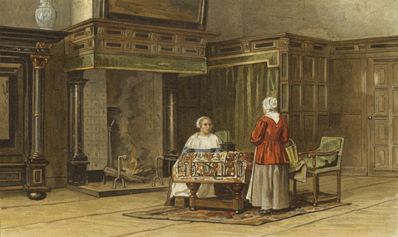Wnętrze domu holenderskiego, I poł. XVII w. autorstwa Dutch School