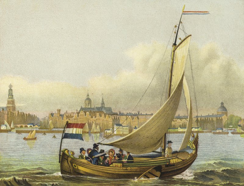 Żeglarstwo rekreacyjne na Y, Holandia, XIX wiek autorstwa Dutch School