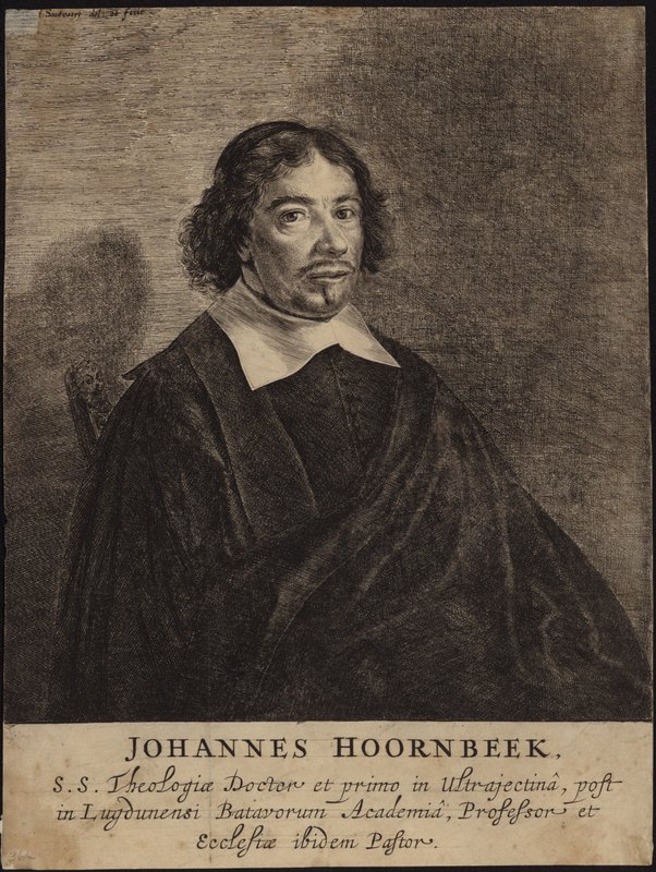 Portret Johannesa Hoornbeeka autorstwa Dutch School