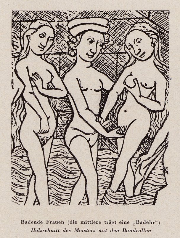 Kąpiące się kobiety (drzewryt) autorstwa Dutch School
