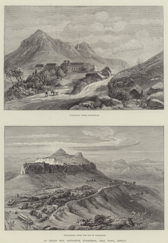 Sanatorium Indian Hill, Purandhar, niedaleko Poona, Bombay autorstwa E. Jennings