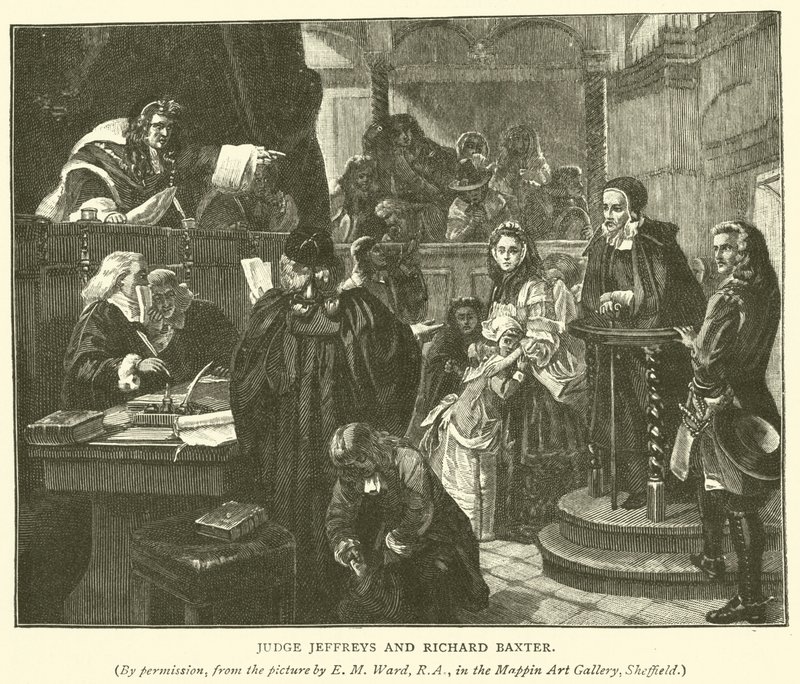 Sędzia Jeffreys i Richard Baxter autorstwa Edgar Melville Ward
