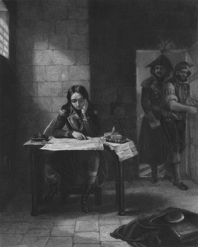 Napoleon w więzieniu w Nicei, 1794 autorstwa Edgar Melville after Ward
