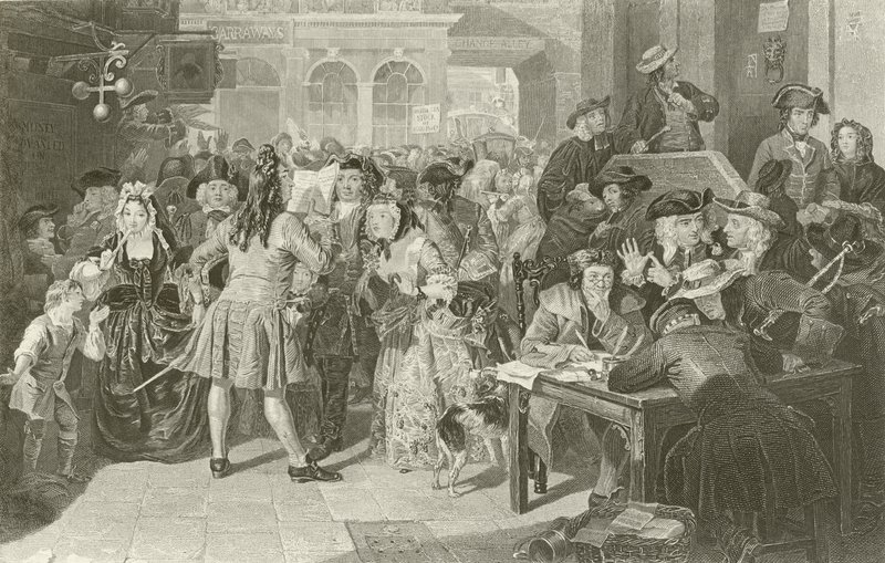 Bańka Morza Południowego, Londyn autorstwa Edgar Melville after Ward